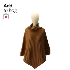 in stock Turtleneck Poncho, Cheap Sweaters, Wide Brimmed Hats, Brim Hat, Wide Brimmed, Scarf Wrap, Women's Accessories, Camel, Pick Up