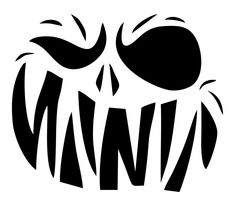 a black and white image of a skull with the word nnw on it