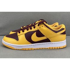 Nike Dunk Low Arizona State University Asu Gold Dd1391-702 Mens Size 9 Preowned Mens Size 9 Almost New With Box Looks Tried On Once No Creases Please Check Photos Nike Dunk Low Arizona State, Nike Gold, Arizona State University, Arizona State, Nike Dunk Low, Dunk Low, Shoes Nike, Nike Dunk, Nike Dunks