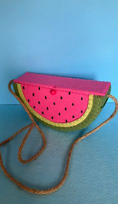 Watermelon shoulder bag hand stitched , felt ,original pattern. fits all of your essentials. Light weight and colorful perfect for summer parties and fun. Playful Summer Shoulder Bag For School, Playful Summer School Shoulder Bag, Playful Multicolor Shoulder Bag Gift, Playful Multicolor Shoulder Bag As Gift, Summer Rectangular Fabric Shoulder Bag, Fun Multicolor Crossbody Shoulder Bag, Green Fabric Bag For Summer, Green Summer Fabric Bag, Summer Green Fabric Bag