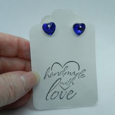 925 Silver Sapphire Blue Austrian Crystal Earrings E4141  Ready to Ship 925 Silver Sapphire Blue Austrian Crystal Earrings  Simple, elegant, delicate, perfect for any occassion. Perfect gift for: Birthday / Anniversary / Christmas / Mothers Day / Valentines Day /Special Occasion PLEASE NOTE: Because each monitor displays colors differently, the colors shown on your monitor may appear varied from the actual piece. Also, the camera will sometimes create some glare and possible shadows on the image Blue Nickel-free Dangle Chandelier Earrings, Valentines Day Special, Blue Sterling Silver Nickel-free Chandelier Earrings, Blue Hypoallergenic Heart-shaped Earrings, Nickel-free Blue Teardrop Crystal Earrings, Nickel-free Blue Crystal Earrings, Valentine Day Special, Earrings Simple, Gift For Birthday