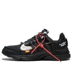 Following on from Virgil Abloh and Nike's "The Ten" Collection, the Air Presto is back with the "Black" colorway offering. Continuing a deconstructed aesthetic, the upper is crafted with perforated mesh to provide you with upgraded comfort. (SNKR/Casual/Unisex/Low Top/Crossover) Deconstructed Aesthetic, Off White X Nike, Nike Off White, Air Presto, Nike Air Presto, Wnba, Round Toe Heels, Virgil Abloh, White Nikes