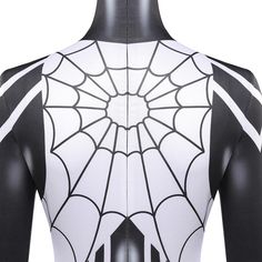 Embrace the arachnid allure with our Spider-Man Silk Cindy Moon Bodysuit Jumpsuit! This meticulously designed costume captures the essence of Cindy Moon's superhero persona. Perfect for cosplay events, conventions, or simply expressing your character, it's a sleek and striking way to step into the world of Silk and web-slinging adventures. Specifications: Movie: Spider-Man: Across The Spider-Verse Material: Filter Cotton Package included: Hoodie Size Chart(Inches): Size Height Chest Waist Hip X- White Bodysuit For Halloween Costume Party, White Stretch Halloween Costume, Spider Man Silk, Silk Cindy Moon, Outfits Jumpsuit, Cindy Moon, Halloween Carnival Party, Bodysuit Jumpsuit, Party Suits