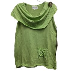 Neon Buddha Womens Tunic Top Small Green Knit Lagenlook Shawl Collar Sleeveless Brand: Neon Buddha Department: Womens Size: Small Color: Green Type: Top Style: Tunic Sleeve Length: Sleeveless Neckline: Shawl Collar Pattern: Solid Material: 100% Cotton Closure: Pullover Features: Lightweight, Breathable, Lagenlook, Knit, Casual, Travel, Relaxed Fit, Comfy, Vacation Condition: New With Tags Measurements: Pit To Pit: 19 In Length: 28 In We Want You To Have A Positive Experience. Please Examine The Casual Green Tank Knit Top, Chic Green Sleeveless Knit Top, Spring Green Knit Vest, Stretch Green Sweater Vest For Summer, Chic Green Sweater Vest For Summer, Green Sleeveless Knit Vest, Green Knit Sleeveless Vest, Green Tank Sweater Vest For Summer, Green Tank Sweater Vest Casual