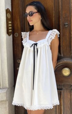 90s Dresses Aesthetic, Babydoll Outfit Aesthetic, Babydoll Dress Aesthetic, Soft And Feminine, Dress Aesthetic, Mood Board Fashion, Nightgowns, Playing Dress Up, Feminine Style