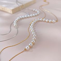 ✦ For a timeless and elegant look in your jewelry, try this Dainty Pearl Beads Layering Chain Necklace. Pairing double-layered pearls with delicate beads, this necklace is perfect for everyday wear and is resistant to tarnishing. Receive daily compliments with this minimal and refined necklace. ----------- DETAILS ----------- - Color: Gold/ Silver - Chain Length: 36.5cm + 6cm - Materials: Gold Plated, 316L Stainless Steel, Faux Pearl *316L Stainless Steel is hypoallergenic, generally safe for sensitive skin. - SKU: GX2309 Necklace Pairing, Layered Pearls, Basic Jewelry, Crystal Hoop Earrings, Nose Rings Hoop, Fashion Jewelry Earrings, Stylish Jewelry, Gemstone Bracelets, Gorgeous Necklaces