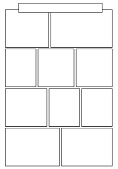 a blank plot sheet with four squares and one line on the bottom, in black and white