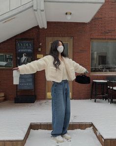 Freezing Winter Outfits, Winter Outfits Cold Freezing, Cold Winter Outfits Aesthetic, Winter Outfits Blackgirl, Winter Outfits Korean, Japan Outfits