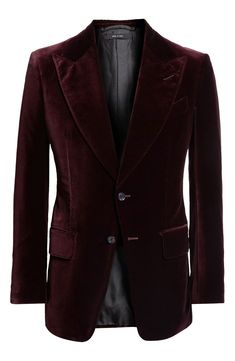 Classic Formal Velvet Outerwear, Classic Velvet Outerwear For Formal Occasions, Classic Burgundy Single-breasted Blazer, Burgundy Long Sleeve Blazer For Semi-formal Occasions, Formal Burgundy Blazer With Lapel Collar, Classic Velvet Outerwear With Button Closure, Formal Velvet Blazer With Button Closure, Velvet Blazer With Button Closure For Formal Occasions, Luxury Velvet Blazer