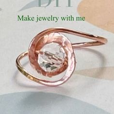 make jewelry with me | Ring tutorial-Make copper jewelry yourself super easy#handmade#kupferschmuck#DIY#business #giftideas | Instagram Channel Jewelry, Diy Wire Rings, Jewelry Tutorials Free, Handmade Turquoise Earrings, Diy Jewelry Earrings, Easy Handmade, Handmade Jewlery