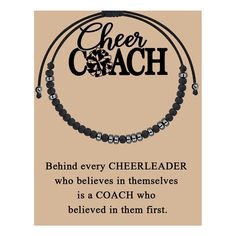 PRICES MAY VARY. Cheer mom gift - Behind every cheerleader who believes in themselves is a coach who believed in them first. Morse code jewelry is made of Obsidian Beads. Hypoallergenic, will not make the wrist green. Simple and elegant appearance, strong but light weight, suitable for daily wear Morse code jewelry is secret message bracelet, a unique and special way to express feelings. It can be given to yourself, family or friends, implicitly encouraging yourself and expressing love to them。 Cheer Coach Gift Ideas, Coach Gifts Soccer, Cheerleading Coach Gifts, Cheer Mom Gifts, Cheer Coach Gifts, Morse Code Jewelry, Soccer Coach Gifts, Secret Message Bracelet, Express Feelings