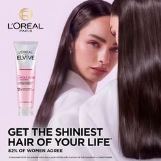 Expertly composed to complement your Glycolic Gloss routine, the L’Oréal Paris Elvive Glycolic Gloss Conditioner is ideal for dull, porous hair types.  With its rich texture, the formula envelops each strand, providing nourishment to hydrate and lock in much-needed moisture. Use it alongside the complete 4-step routine to achieve smooth, silky-looking locks with long-lasting shine. Hair Glossing, Porous Hair, Hair Damage, Grande Cosmetics, Dull Hair, Baby Skin Care, Sulfate Free Shampoo, Scalp Care, Hair Scalp