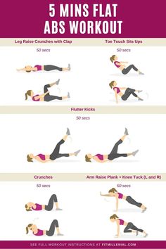 the 5 minute abs workout for women