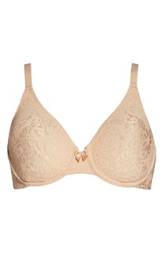 An underwire bra is designed with romantic stretch lace cups that remain smooth beneath your favorite tops. Style conventionally or with convertible straps for ultimate versatility. Style Name:Wacoal Halo Lace Underwire Convertible Bra. Style Number: 73014. Classic Beige Underwire Bra, Elegant Beige Seamless Bra, Elegant Push-up Bra With Adjustable Straps, Feminine Full Cup Seamless Bra, Lace Nursing Bra With Built-in Support, Fitted Full Coverage Nursing Bra With Delicate Lace, Delicate Lace Full Coverage Fitted Nursing Bra, Elegant Full Coverage Beige Nursing Bra, Classic Full Cup Bra With Built-in Support