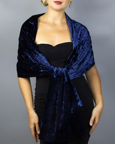 Fitted Evening Shawl, Elegant Blue Shawl, Elegant Blue Shawl For Parties, Elegant Blue Shawl For Evening, Velvet Shrug, Wedding Shrug, Velvet Shawl, Bolero Wedding, Navy Blue Wedding