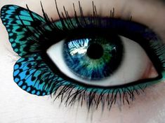 butterfly eye - Fantasy & Abstract Background Wallpapers on ... Make Up Yeux, Butterfly Eyes, Bohol, Beauty Products Drugstore, Fantasy Makeup, Eye Make