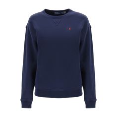 Polo Ralph Lauren Crew-Neck Sweatshirt Crafted In Fleece-Back Cotton-Blend Jersey With Contrasting Logo Embroidery On The Chest. It Features Ribbed Neck, Cuffs And Hem. Loose Fit With Low-Set Sleeves. The Model Is 177 Cm Tall And Wears Size Xs. Material: 83% Co 17% Pl. Made In: Cambodia. Color: Blue. Collection: Fall - Winter 2023. Sku: 211891557. Modecraze Is An Online Platform That Offers The Best Designer Products From Europe To Customers All Over The World. Our Exclusive Partnerships With Eu Ralph Lauren Jumper, Ralph Lauren Sweatshirt, Polo Women, Polo Ralph Lauren Sweater, Sport Sweater, Ralph Lauren Logo, Polo Ralph Lauren Women, Ralph Lauren Women, Ralph Lauren Sweaters