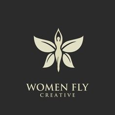 the logo for women fly creative, a company that sells products to people in their 20s