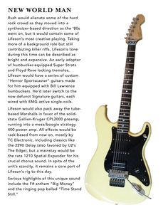 the new world man guitar is shown in an advertisement for its first ever - built model