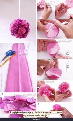 instructions to make a paper flower bouquet