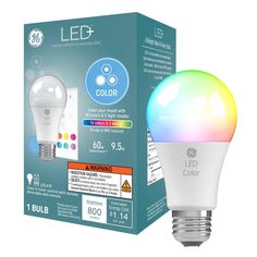 the new led bulb is in its box and it's ready to be used