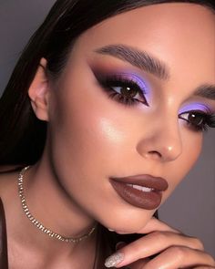 Machiaj Smokey Eyes, Makeup Ojos, Prom Eye Makeup, Eye Makeup Pictures, Purple Makeup, Eye Makeup Designs, Purple Eyeshadow