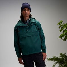 The Alpine Design Men's Anorak is a versatile addition to your travels. A secured zipper pocket and side seam zipper opening gives you the space you need to store your valuables. Adjustable sleeve cuffs and hem, as well as a cinchable hood, allow you to stay comfortable in any environment. When the weather changes, the water and wind-resistant fabric prepare you for the trip ahead. Fit & Design: Regular fit anorak The breathable construction helps keep you cool when the weather warms up The zip Small Forest, Alpine Design, Weather Change, Water Design, The Trip, Athletic Outfits, Mens Outerwear, The Space, Water Repellent