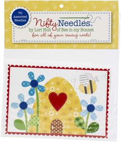 PRICES MAY VARY. The Nifty Needles Assortment by Lori Holt of Bee in my Bonnet includes binding, tapestry, sewing, embroidery, chunky and applique needles Nifty Needles are perfect for all of your sewing needs This 7x8.5 inch package contains 70 assorted needles Item Package Weight: 1.4 pounds Applique Work, Hand Sewing Needles, Bee In My Bonnet, Lori Holt, Sewing Embroidery, Sewing Needles, Longarm Quilting, Riley Blake Designs, Riley Blake