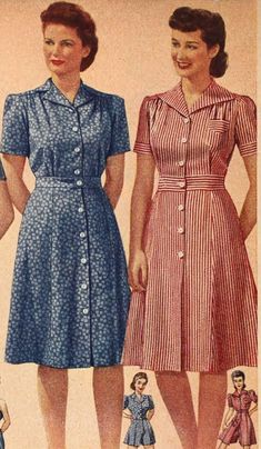 Vintage Dresses Plus Size, 40s Women, Plus Size Vintage Fashion, Vintage Capsule Wardrobe, 1960s Fashion Women, Wwii Fashion, 40s Outfits, Vintage Playsuit, Playsuit Pattern