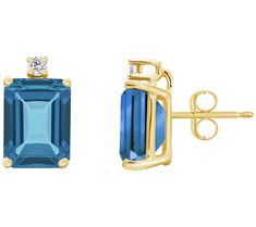 Promotion? Milestone celebration? Or just need something personal to help you power through? Any reason is a good reason to own these envy-inducing emerald-cut London blue topaz and diamond earrings, don't cha think? (We think yes). London Blue Topaz Earrings, Earrings With Diamonds, Blue Topaz Earrings, Topaz Earrings, London Blue Topaz, London Blue, Emerald Cut, Blue Topaz, Topaz