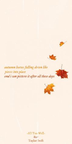 autumn leaves falling down like if i can pictures it after all these days