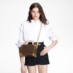 LOUIS VUITTON® - Petite Valise - Monogram Louis Vuitton Suitcase, Vuitton Outfit, Louis Vuitton Outfit, Louise Vuitton, Trunk Bag, Spring Sandals, Everyday Fashion Outfits, Leather Denim, Nicolas Ghesquiere