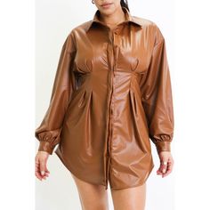 Women's Pu Faux Leather Tuck Long Sleeves Button Down Mini Shirt Dress Top S M L Condition: New With Tags Color: Cognak Accents: Collard, Button Dress Length: Short Style: Leather Dress, Shirt Dress Fabric Type: Faux Leather Material: 94% Polyester, 6% Spandex Features: Button, Collared Closure: Button Sleeve Length: Long Sleeve Sleeve Type: Bishop Size Type: Regular Fast Shipping!!!!!! This Mini Pu Leather Tuck Shirt Is Made Of Soft, Smooth And Comfy Fake Leather, Very Cool And Elegant, Differ Fall Shirt Dress With Covered Buttons, Button-up Shirt Dress For Night Out In Fall, Chic Single-breasted Shirt Dress For Fall, Fall Collared Shirt Dress With Button Closure, Fall Collared Shirt Dress With Buttons, Collared Shirt Dress With Buttons For Fall, Collared Shirt Dress With Button Closure For Fall, Fall Shirt Dress With Buttons, Collared Shirt Dress For Fall