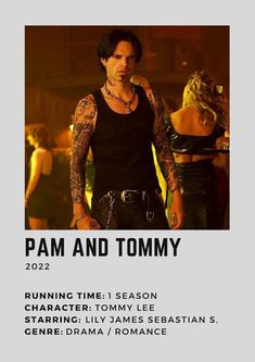 the poster for ram and tommy, starring as two women in black outfits with tattoos on their arms