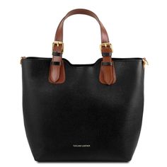 Made with Italian vegetable tanned, pressed Saffiano leather that is rich in color, and resistant to stains, scratches and water. Black Luggage, Soft Leather Handbags, Italian Leather Bags, Sewing Leather, Black Leather Handbags, How To Make Handbags, Prada Handbags, Shopper Bag, Travel Gear