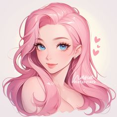 💞 Cute Illustration 💞 This beautiful drawing is perfect as an Icon for Twitch, Instagram, Youtube, Tiktok or other social media channels. It can also be gifted or printed out as wall decor or be collected! ✨ 2048 x 2048px ✨ instant download  ✨ digital artwork  ✨ no watermark Digital Items cannot be refunded since you can download them directly after your purchase. If you have any issues, please contact me 💞 Drawing Profile, Pink Hair Girl, Long Pink Hair, Beautiful Illustration, Hair Girl, Beautiful Drawings, Digital Art Girl, Beautiful Fantasy Art, Cute Illustration