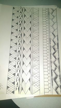 three different types of lines drawn on paper