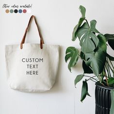 PRINT YOUR OWN LOGO OR PHOTO  Perfect for company giveaways, small business merch, bridesmaid gift, wedding gift, book tote, toys tote, birthday gift, and so much more! H O W * T O * O R D E R 1. Choose your TOTE BAG COLOR (Please refer to photo)  2. Choose your PRINT OPTION  3. At the PERSONALIZATION SECTION, please enter the (1) exact TEXT that you want printed, (2) FONT STYLE, and (3) FONT COLOR. Please refer to photos for options. (Max 50 characters) 4. Place the order! For any other questio Personalized Eco-friendly Travel Bag, Customizable Everyday Canvas Bag, Personalized Eco-friendly Canvas Bag, Eco-friendly Personalized Canvas Bag For Daily Use, Personalized Canvas Bag For Everyday Use, Personalized White Bags For Everyday Use, Personalized Eco-friendly Canvas Travel Bag, Eco-friendly Personalized Canvas Bag For Travel, Eco-friendly Personalized Canvas Travel Bag