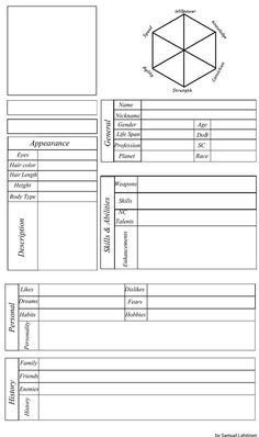 the structure of an object worksheet is shown in black and white, with lines on