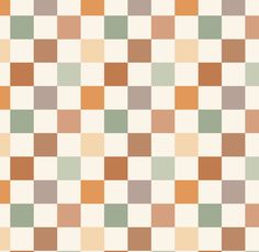 an orange and green checkered pattern is shown