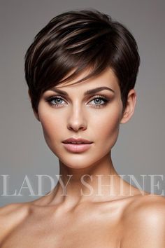 Ideas for pixie cuts with extended long wavy hair. Photos of fashionable women's long pixie cuts with bangs. Get inspired by this new flattering look - extended pixie, long pixie, pixie with flowing curls. #pixiecut #longpixiecut #extendedpixie #pixiebangs #longwavyhair #pixiehairstyle #womenshairstyle #newhairlook #longflowingcurls #hairstylingideas #hairinspo #salonladyshine Pixie Cut With Long Bangs, Pixie Bangs, New Hair Look, Pixie Cut With Bangs, Long Pixie Cuts, Long Pixie, Long Curls, Long Cut, Long Wavy Hair