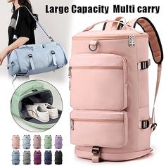 Category:Shoulder Bag,Crossbody Bag; Embellishment:Zipper; Gender:Men's,Women's; Type:Duffle Bag,Gym Bag; Occasion:Outdoor,Daily,Holiday; Material:Nylon; Width:29; Height:49; Function:Multi Carry,Wet and Dry Separation,Durable,Large Capacity,Lightweight,Waterproof; Pattern:Solid Color; Listing Date:10/07/2023; Production mode:External procurement; Length:29 Functional Duffle Bag For Outdoor Activities, Functional Duffle Bag With Pockets, Functional Nylon Portable Travel Bag, Functional Gym Bag For Outdoor Activities, Functional Gym Bag For Outdoor, Multifunctional Nylon Gym Bag With Large Capacity, Large Capacity Gym Bag For Outdoor, Multifunctional Large Capacity Nylon Gym Bag, Waterproof Sports Bag