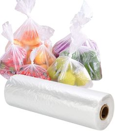 Plastic Produce Bags Roll | High Quality & Heavy-duty Plastic Bags | 12” x 16” Inches Clear Product Bags | 350 Counts Great Size & Weight: These produce bags roll are super value and fits in any multi-purpose needs. Durable & Strong: Our plastic produce bags are durable and won’t tear easily when removed from the roll. Strong and sturdy food storage bags won’t break easily when storage heavy things. Save time and energy: Using the plastic bags to throw trash, baby mess, cat litters, dog poops and more Perforated: You can now continuous roll with easy-open perforation for dispensing of with these plastic produce bags bulk. Used as food storage bags, trash bags, garbage / rubbish bag, pet waste bags, etc.Used in farm stands, grocery stores, and fruit stands Size: 12” x 16”, 1 Roll = 350 Bags Vegetable Bread, Kuala Terengganu, Vegetable Snacks, Fruit And Vegetable Storage, Bread Food, Plastic Grocery Bags, Vegetable Storage, Fruit Stands, Clear Plastic Bags