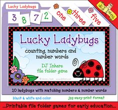 lucky ladybugs counting numbers and number words