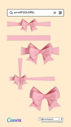 Canva Element Keyword Pink Ribbon canvagradie Canva Sticker, Folklore Book, Canva Sets, Pink Elements, Canva Stickers, Presentation Design Ideas, Canva Codes, Canva Keywords, Canva Hacks