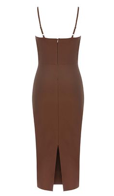 Make a bold fashion statement with our Waist-Tightening Corset Midi Dress in Brown! This dress is a perfect blend of vintage allure and modern sophistication. The corset-style waist-tightening feature enhances your figure, creating an hourglass silhouette that's both flattering and stylish. The midi length adds an element of classic elegance, while the rich brown color brings a warm and earthy touch to your look. Whether you're heading to a business meeting, a dinner party, or a chic city outing Denim Style Casual, Luxurious Dresses, Corset Midi Dress, Hourglass Silhouette, Business Meeting, Plus Size Shopping, Type Of Pants, Corset Style, Ruched Dress