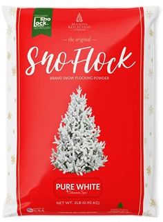 a bag of snow flock pure white christmas tree