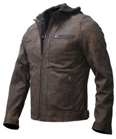 PRICES MAY VARY. Breaks the Biting Wind: This leather jacket men hand crafted with high grade genuine lambskin hide and polyester lining, this hooded motorcycle jacket is guaranteed to keep you warm than traditional leather while providing a secure fit Look like a Boss: This jacket's sleek & sharp looks give you a sense of luxury and edginess and is perfectly sized to hug your body. It is a perfect combo to go with your ride and that rockstar helmet Comfort Guaranteed: 100% polyester comfortable Biker Leather Jacket, Men's Leather Jacket, Standing Collar, Biker Leather, Leather Motorcycle Jacket, Leather Jacket Men, Leather Care, All About Eyes, Lambskin Leather