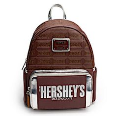 EXCLUSIVE DROP: Loungefly Hershey's Bar Mini Backpack - 8/23/24 Chocolate Pieces, Bar Mini, Snack Shop, Hershey Bar, Hidden Mickey