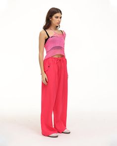 Details: Oversized long cargo pants with drawstring and pockets designBottom Length:LongMaterials:100% Cotton Yellow Cotton Cargo Pants, Red Baggy Full-length Cargo Pants, Red Full-length Cargo Pants, Long Cargo Pants, Oversized Cargo Pants, Red Full-length Parachute Pants With Pockets, Pink High-waist Parachute Pants With Pockets, Cargo Pants, Times Square